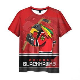 Мужская футболка 3D с принтом Chicago Blackhawks в Курске, 100% полиэфир | прямой крой, круглый вырез горловины, длина до линии бедер | chicago blackhawks | nhl | stanley cup | анисимов | блэкхокс | кубок стенли | кубок стэнли | нхл | панарин | хоккей | хоккейный клуб | чикаго | чикаго блэкхокс