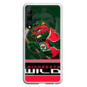 Чехол для Honor P30 с принтом Minnesota Wild в Курске, Силикон | Область печати: задняя сторона чехла, без боковых панелей | Тематика изображения на принте: minnesota wild | nhl | stanley cup | кубок стенли | кубок стэнли | минесота | миннесота уайлд | нхл | хоккей | хоккейный клуб