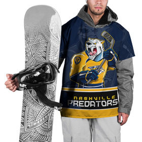Накидка на куртку 3D с принтом Nashville Predators в Курске, 100% полиэстер |  | nashville predators | nhl | stanley cup | кубок стенли | кубок стэнли | нхл | нэшвил | нэшвилл предаторз | хоккей | хоккейный клуб