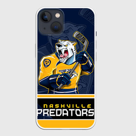 Чехол для iPhone 13 с принтом Nashville Predators в Курске,  |  | nashville predators | nhl | stanley cup | кубок стенли | кубок стэнли | нхл | нэшвил | нэшвилл предаторз | хоккей | хоккейный клуб