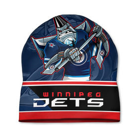 Шапка 3D с принтом Winnipeg Jets в Курске, 100% полиэстер | универсальный размер, печать по всей поверхности изделия | nhl | stanley cup | winnipeg jets | бурмистров | винипег | виннипег джетс | кубок стенли | кубок стэнли | нхл | хоккей | хоккейный клуб
