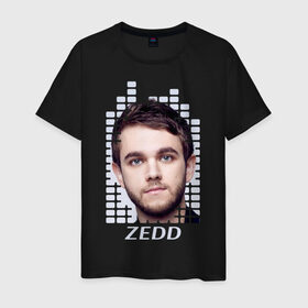 Мужская футболка хлопок с принтом EQ - Zedd в Курске, 100% хлопок | прямой крой, круглый вырез горловины, длина до линии бедер, слегка спущенное плечо. | beatport | club | dj | edm | electro | eq | house | music | production | radio | techno | top | trance | zedd | дискотека | звезда | клуб | музыка | музыкант | продюссер | радио | фестиваль | эквалайзер