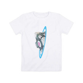 Детская футболка хлопок с принтом Портал в Курске, 100% хлопок | круглый вырез горловины, полуприлегающий силуэт, длина до линии бедер | Тематика изображения на принте: portal | портал