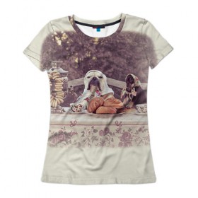 Женская футболка 3D с принтом Bulldog 26 в Курске, 100% полиэфир ( синтетическое хлопкоподобное полотно) | прямой крой, круглый вырез горловины, длина до линии бедер | bulldog blogger | tecuaniventura | блоггер | бульдог | бульдог блоггер | животные | карамелька | собаки