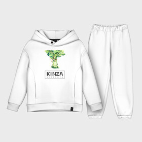 Детский костюм хлопок Oversize с принтом KINZA в Курске,  |  | kenzo | kinza | антибренд | бренд | кензо | кинза | пародии