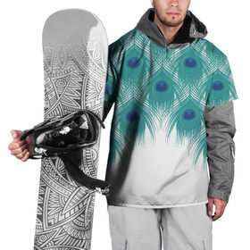 Накидка на куртку 3D с принтом Перья павлина в Курске, 100% полиэстер |  | Тематика изображения на принте: павлин | перья | птицы | фауна
