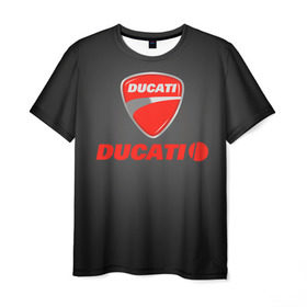 Мужская футболка 3D с принтом Ducati 3 в Курске, 100% полиэфир | прямой крой, круглый вырез горловины, длина до линии бедер | ducati | moto | дукати | мото | мотоцикл | мотоциклы