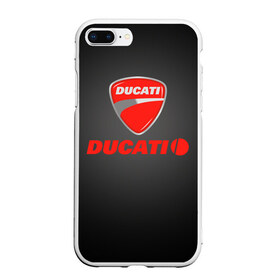 Чехол для iPhone 7Plus/8 Plus матовый с принтом Ducati 3 в Курске, Силикон | Область печати: задняя сторона чехла, без боковых панелей | ducati | moto | дукати | мото | мотоцикл | мотоциклы
