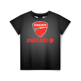 Детская футболка 3D с принтом Ducati 3 в Курске, 100% гипоаллергенный полиэфир | прямой крой, круглый вырез горловины, длина до линии бедер, чуть спущенное плечо, ткань немного тянется | ducati | moto | дукати | мото | мотоцикл | мотоциклы