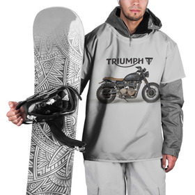 Накидка на куртку 3D с принтом Triumph 2 в Курске, 100% полиэстер |  | moto | triumph | мотоцикл | мотоциклы | триумф