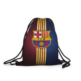 Рюкзак-мешок 3D с принтом Barcelona FC в Курске, 100% полиэстер | плотность ткани — 200 г/м2, размер — 35 х 45 см; лямки — толстые шнурки, застежка на шнуровке, без карманов и подкладки | барса | барселона | испания | клуб | фк | футбол | футбольный