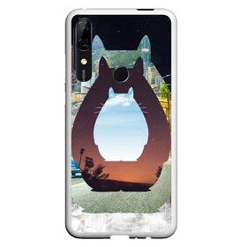Чехол для Honor P Smart Z с принтом Totoro в Курске, Силикон | Область печати: задняя сторона чехла, без боковых панелей | мой сосед