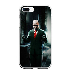 Чехол для iPhone 7Plus/8 Plus матовый с принтом Hitman в Курске, Силикон | Область печати: задняя сторона чехла, без боковых панелей | Тематика изображения на принте: agent | hitman | агент 47 | хитмэн