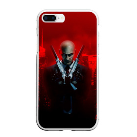 Чехол для iPhone 7Plus/8 Plus матовый с принтом Hitman в Курске, Силикон | Область печати: задняя сторона чехла, без боковых панелей | agent | hitman | агент 47 | хитмэн