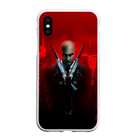 Чехол для iPhone XS Max матовый с принтом Hitman в Курске, Силикон | Область печати: задняя сторона чехла, без боковых панелей | agent | hitman | агент 47 | хитмэн