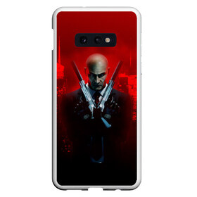 Чехол для Samsung S10E с принтом Hitman в Курске, Силикон | Область печати: задняя сторона чехла, без боковых панелей | Тематика изображения на принте: agent | hitman | агент 47 | хитмэн