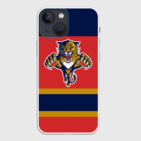 Чехол для iPhone 13 mini с принтом Florida Panthers в Курске,  |  | Тематика изображения на принте: florida panthers | hockey | nhl | нхл | хоккей