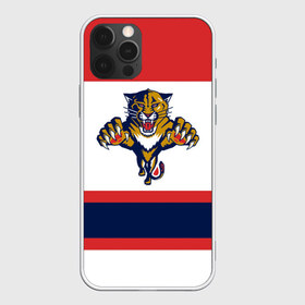 Чехол для iPhone 12 Pro Max с принтом Florida Panthers white в Курске, Силикон |  | Тематика изображения на принте: florida panthers | hockey | nhl | нхл | хоккей