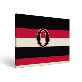 Холст прямоугольный с принтом Ottawa Senators O в Курске, 100% ПВХ |  | hockey | nhl | ottawa senators | нхл | хоккей