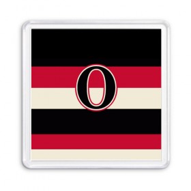 Магнит 55*55 с принтом Ottawa Senators O в Курске, Пластик | Размер: 65*65 мм; Размер печати: 55*55 мм | Тематика изображения на принте: hockey | nhl | ottawa senators | нхл | хоккей