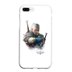 Чехол для iPhone 7Plus/8 Plus матовый с принтом The Witcher в Курске, Силикон | Область печати: задняя сторона чехла, без боковых панелей | witcher | ведьмак | геральт