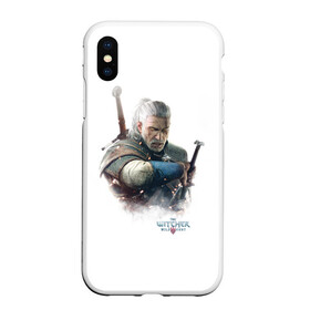 Чехол для iPhone XS Max матовый с принтом The Witcher в Курске, Силикон | Область печати: задняя сторона чехла, без боковых панелей | witcher | ведьмак | геральт