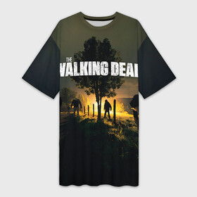 Платье-футболка 3D с принтом Walking Dead в Курске,  |  | ходячие мертвецы