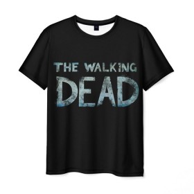 Мужская футболка 3D с принтом Walking Dead в Курске, 100% полиэфир | прямой крой, круглый вырез горловины, длина до линии бедер | Тематика изображения на принте: ходячие мертвецы