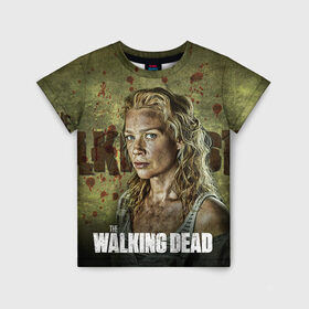 Детская футболка 3D с принтом Walking Dead в Курске, 100% гипоаллергенный полиэфир | прямой крой, круглый вырез горловины, длина до линии бедер, чуть спущенное плечо, ткань немного тянется | ходячие мертвецы
