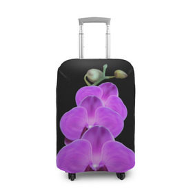 Чехол для чемодана 3D с принтом Орхидея в Курске, 86% полиэфир, 14% спандекс | двустороннее нанесение принта, прорези для ручек и колес | орхидея | флора | цветок