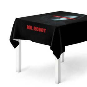 Скатерть 3D с принтом Mr Robot в Курске, 100% полиэстер (ткань не мнется и не растягивается) | Размер: 150*150 см | fsociety | mr robot | анонимус | мистер робот