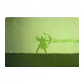 Магнитный плакат 3Х2 с принтом Green Redhead в Курске, Полимерный материал с магнитным слоем | 6 деталей размером 9*9 см | Тематика изображения на принте: 