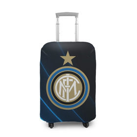 Чехол для чемодана 3D с принтом Inter Milan в Курске, 86% полиэфир, 14% спандекс | двустороннее нанесение принта, прорези для ручек и колес | inter | milan | интер | италия | милан | футбол | футболист