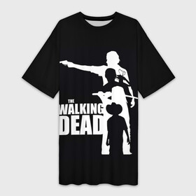 Платье-футболка 3D с принтом The Walking Dead в Курске,  |  | the walking dead | америка | апокалипсис | глен | дерил | зомби | карл | кровь | рик | сша | ходячие мертвецы