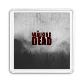 Магнит 55*55 с принтом The Walking Dead в Курске, Пластик | Размер: 65*65 мм; Размер печати: 55*55 мм | the walking dead | америка | апокалипсис | глен | дерил | зомби | карл | кровь | рик | сша | ходячие мертвецы