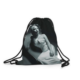 Рюкзак-мешок 3D с принтом Lady Gaga в Курске, 100% полиэстер | плотность ткани — 200 г/м2, размер — 35 х 45 см; лямки — толстые шнурки, застежка на шнуровке, без карманов и подкладки | american horror story | американская история ужасов
