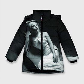 Зимняя куртка для девочек 3D с принтом Lady Gaga в Курске, ткань верха — 100% полиэстер; подклад — 100% полиэстер, утеплитель — 100% полиэстер. | длина ниже бедра, удлиненная спинка, воротник стойка и отстегивающийся капюшон. Есть боковые карманы с листочкой на кнопках, утяжки по низу изделия и внутренний карман на молнии. 

Предусмотрены светоотражающий принт на спинке, радужный светоотражающий элемент на пуллере молнии и на резинке для утяжки. | american horror story | американская история ужасов