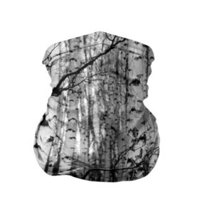 Бандана-труба 3D с принтом Березовая роща в Курске, 100% полиэстер, ткань с особыми свойствами — Activecool | плотность 150‒180 г/м2; хорошо тянется, но сохраняет форму | birch | birch grove | black   white | forest | photo | trees | березовая | березы | деревья | лес | роща | фото | черно   белое