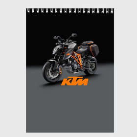 Скетчбук с принтом KTM 4 в Курске, 100% бумага
 | 48 листов, плотность листов — 100 г/м2, плотность картонной обложки — 250 г/м2. Листы скреплены сверху удобной пружинной спиралью | Тематика изображения на принте: ktm | moto | катээм | ктм | мото | мотоцикл | мотоциклы
