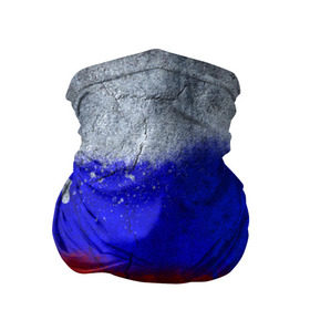 Бандана-труба 3D с принтом Триколор (Краской на земле) в Курске, 100% полиэстер, ткань с особыми свойствами — Activecool | плотность 150‒180 г/м2; хорошо тянется, но сохраняет форму | Тематика изображения на принте: russia | белый | красный | российский флаг | россия | синий | триколор