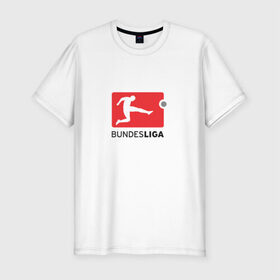 Мужская футболка премиум с принтом Бундеслига в Курске, 92% хлопок, 8% лайкра | приталенный силуэт, круглый вырез ворота, длина до линии бедра, короткий рукав | bundesliga | бавария | боруссия | германия | футбол