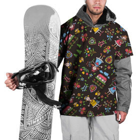 Накидка на куртку 3D с принтом Стикеры в Курске, 100% полиэстер |  | Тематика изображения на принте: веселое | стикер