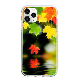 Чехол для iPhone 11 Pro матовый с принтом Осень в Курске, Силикон |  | autumn | bright | color | forest | leaves | maple | paint | reflection | river | trees | деревья | клён | краски | лес | листья | осень | отражение | река | цвета | яркие