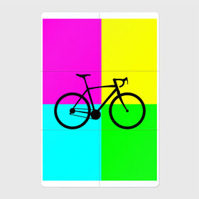 Магнитный плакат 2Х3 с принтом Велосипед фикс в Курске, Полимерный материал с магнитным слоем | 6 деталей размером 9*9 см | fix | вело | велосипед | прикол | фикс