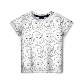 Детская футболка 3D с принтом I Know That Feel Bro в Курске, 100% гипоаллергенный полиэфир | прямой крой, круглый вырез горловины, длина до линии бедер, чуть спущенное плечо, ткань немного тянется | мем | мемы