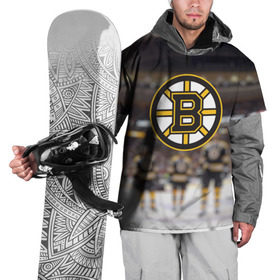 Накидка на куртку 3D с принтом Boston Bruins в Курске, 100% полиэстер |  | бостон | брюинз