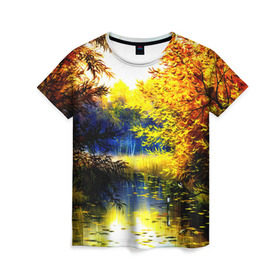 Женская футболка 3D с принтом Пейзаж в Курске, 100% полиэфир ( синтетическое хлопкоподобное полотно) | прямой крой, круглый вырез горловины, длина до линии бедер | giovanni boldini | горизонт | деревья | дорога | картина | лес | лошадь | люди | небо | облака | пейзаж