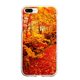 Чехол для iPhone 7Plus/8 Plus матовый с принтом Осень в Курске, Силикон | Область печати: задняя сторона чехла, без боковых панелей | autumn | bright | colors | forest | paint | trees | деревья | краски | лес | осень | цвета | яркие