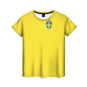 Женская футболка 3D с принтом Ибрагимович в Курске, 100% полиэфир ( синтетическое хлопкоподобное полотно) | прямой крой, круглый вырез горловины, длина до линии бедер | златан | манчестер | мю | футбол | швеция | юнайтед