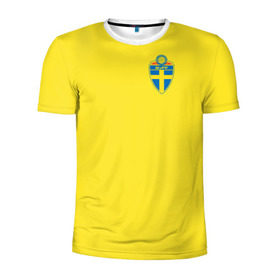 Мужская футболка 3D спортивная с принтом Ибрагимович в Курске, 100% полиэстер с улучшенными характеристиками | приталенный силуэт, круглая горловина, широкие плечи, сужается к линии бедра | златан | манчестер | мю | футбол | швеция | юнайтед